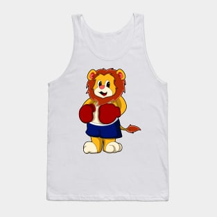 Lion as Boxer with Boxing gloves Tank Top